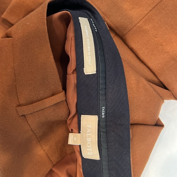 Talbots, Italian wool trousers, cognac. - Picture 3 of 3